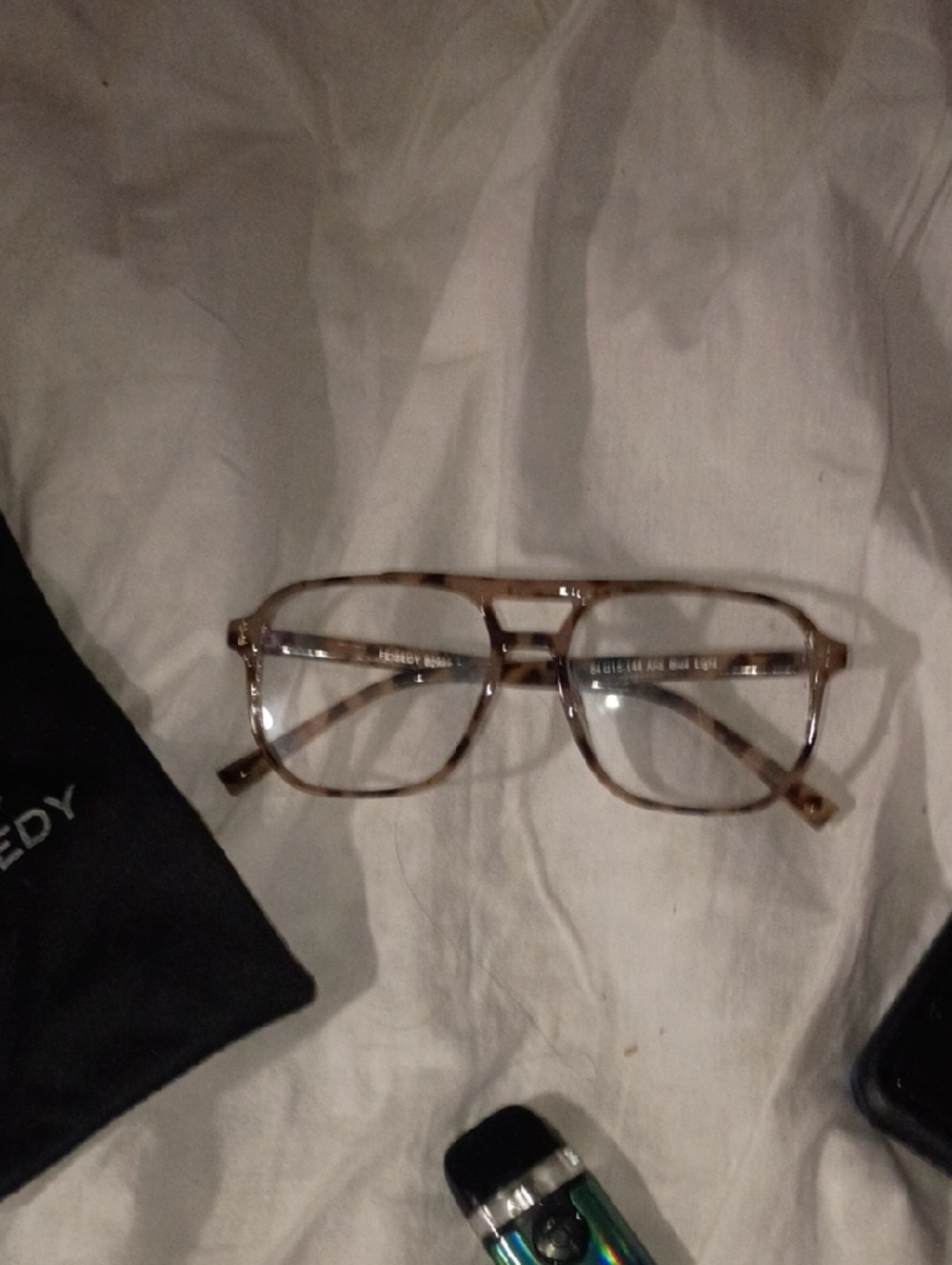 Metro Clear Tortoiseshell Rectangle Eyeglass Frames - Brown